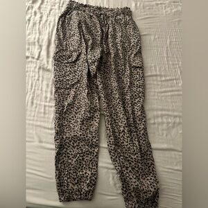 Leopard Print Jogger Pants